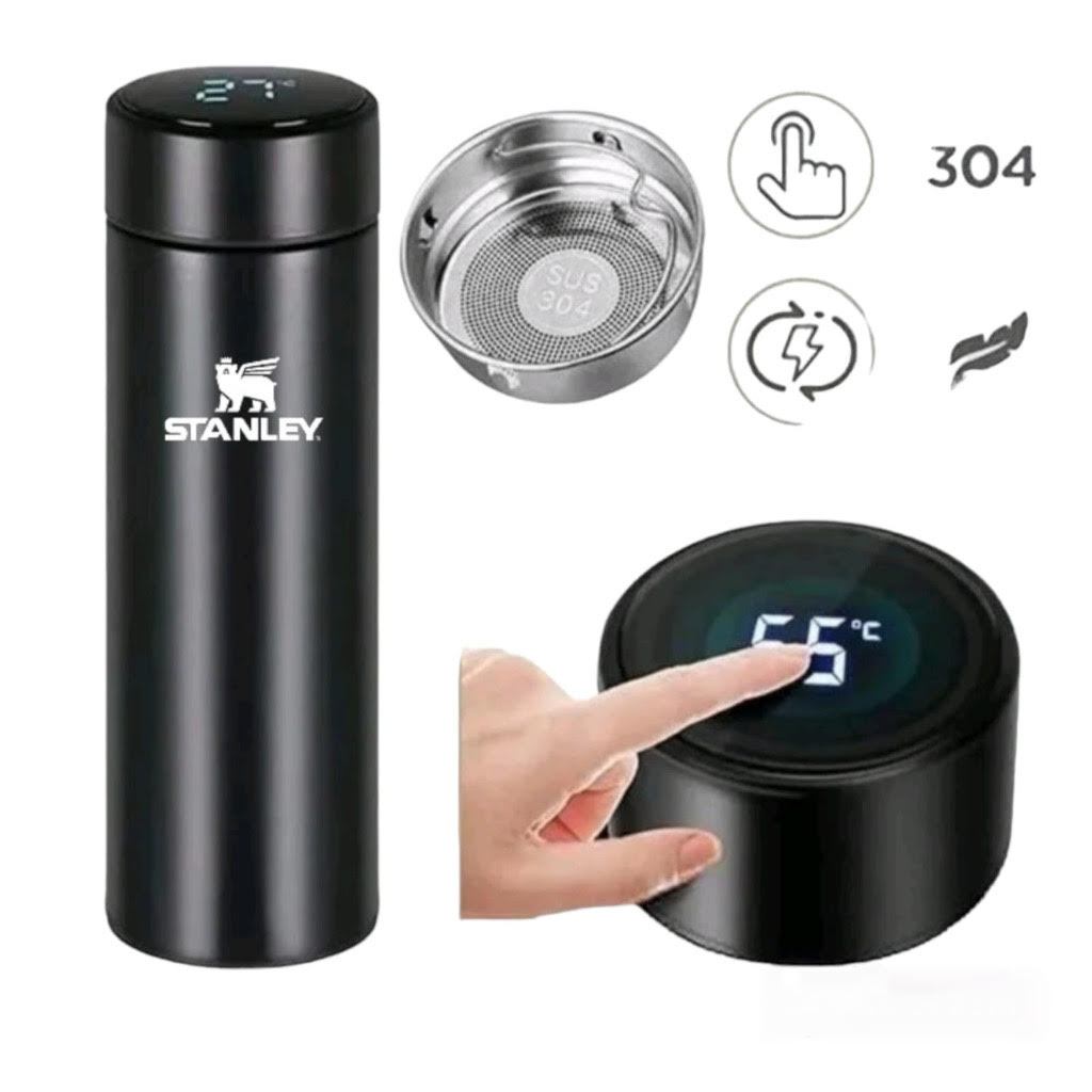 Garrafa Térmica Inteligente Sensor De Temperatura Digital Led Café Água Quente Gelado