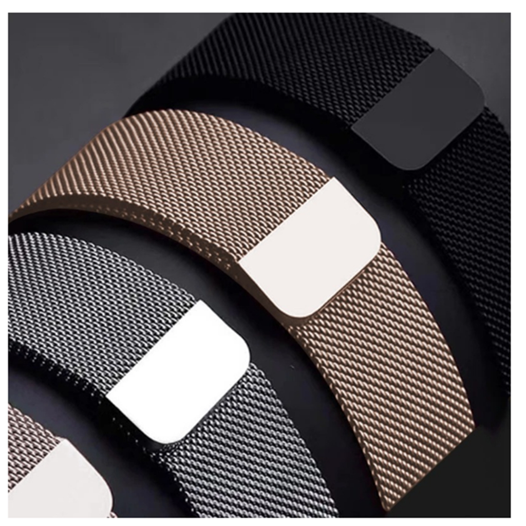 Pulseira milan s milanese metal compat vel apple watch series 7 8 ultra