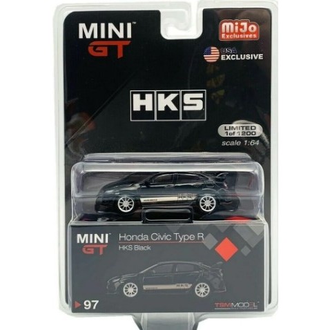 Honda Civic Type R HKS Black Mini GT 97 | Shopee Brasil