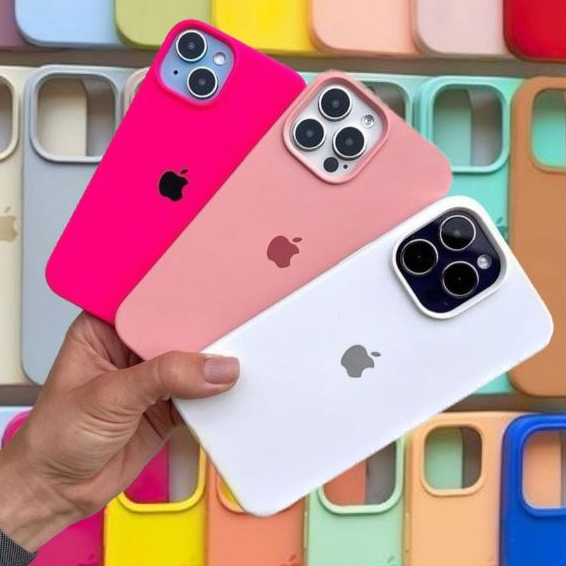 Capinha case iphone 15 e 15 plus apple iphone silicone interior