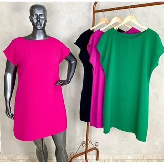 Vestido Plus Size Soltinho Duna Produto de Qualidade