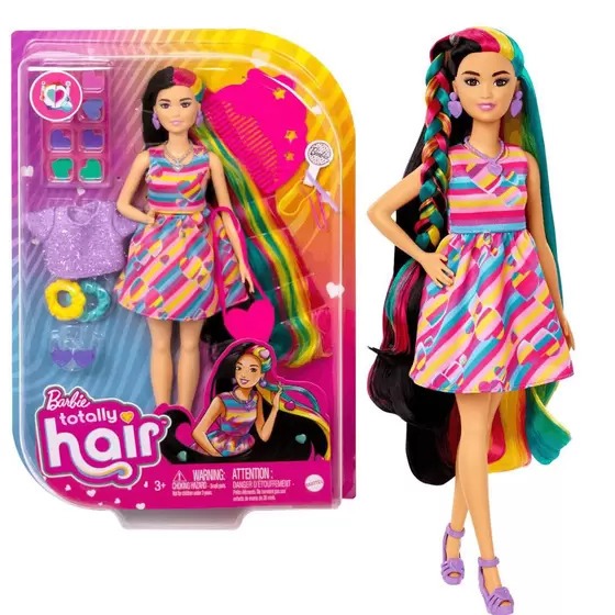 Barbie Totally Hair Salão De Beleza - Mattel HKV00 - Arco-Íris Toys