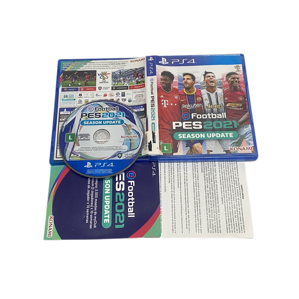 Pes 21 Pes 2021 Ps4 Mídia Física Lacrado Português + camiseta