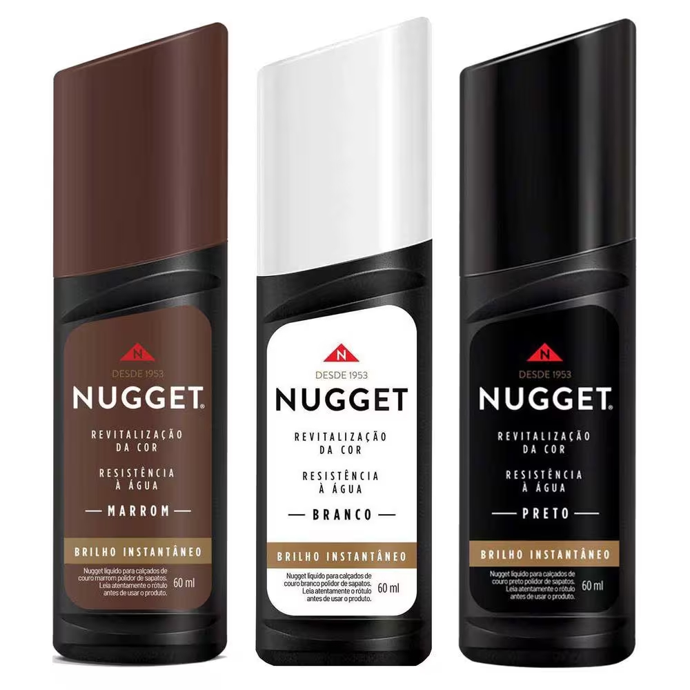 Nugget Polidor de Sapatos Líquido Cores 60 ml