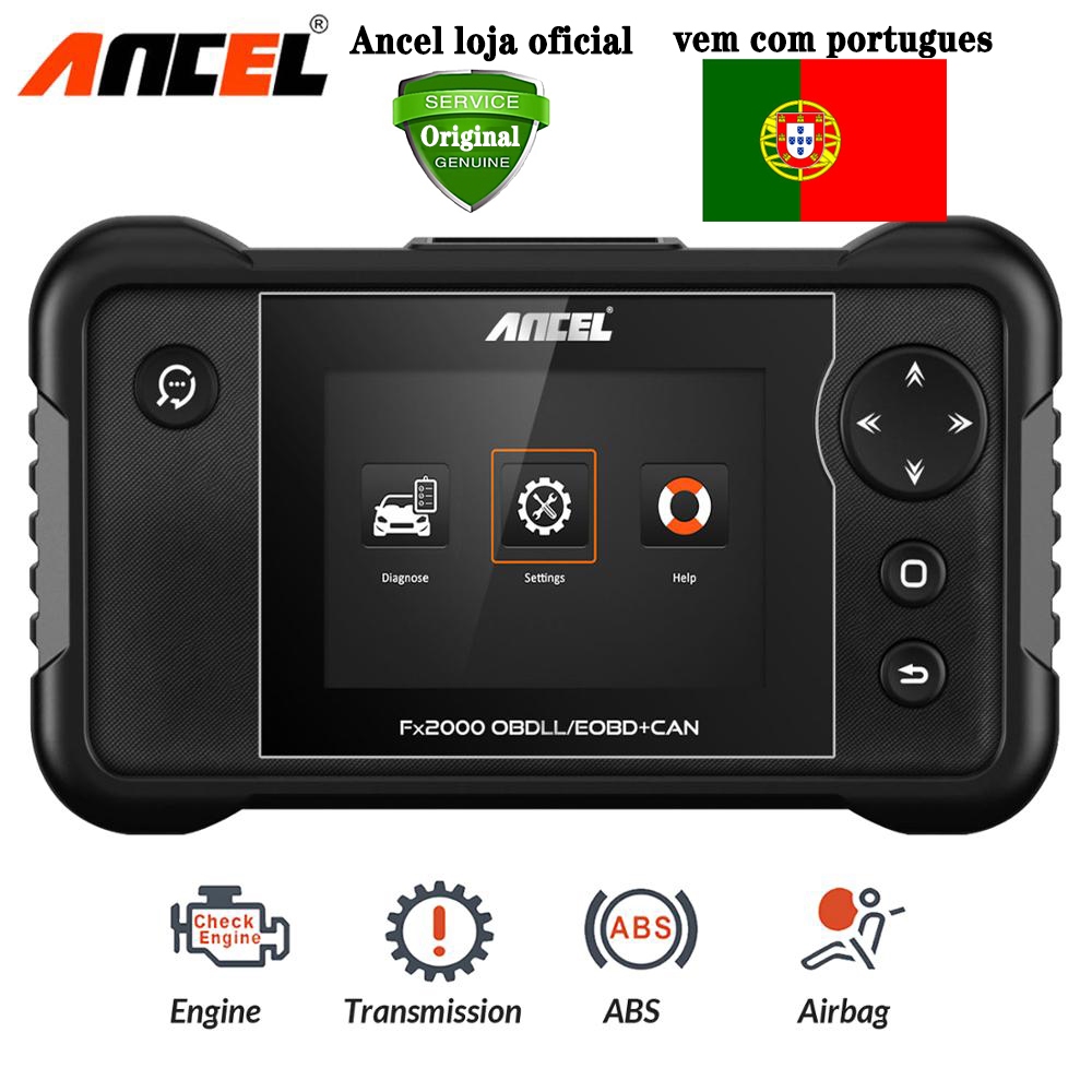 Ancel FX2000 OBD2 Scanner automotivo ABS SRS Airbag Transmission Engine Ferramenta de diagnóstico