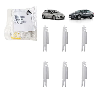6 Presilhas Grampo Friso Moldura Parabrisa Peugeot 308 408 Original