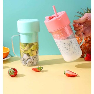 Caneca Liquidificador Portátil 6 Lâminas Suco 340ml Mixer Juicer Recarregável