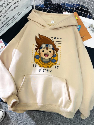 Blusa Moletom Com Capuz Unissex 1997 Digimon Watch