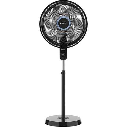 Ventilador de coluna Oster OVTR880 turbo preto com 6 pás cor cinza, 40 cm de diâmetro 127V‎