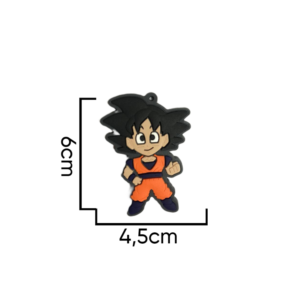 Aplique Emborrachado Kit 10 Unidades Goku Super Saiyajin Blue de Cabelo  Azul de Dragon Ball para Sapatos e Artesanatos REF 184