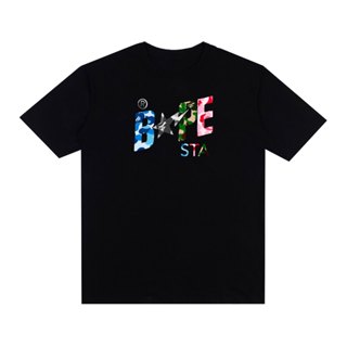 Camiseta Basic Streetwear Estampada Bapesta Crazy Camo Fio 30.1 Manga Curta Unissex 100% Algodão