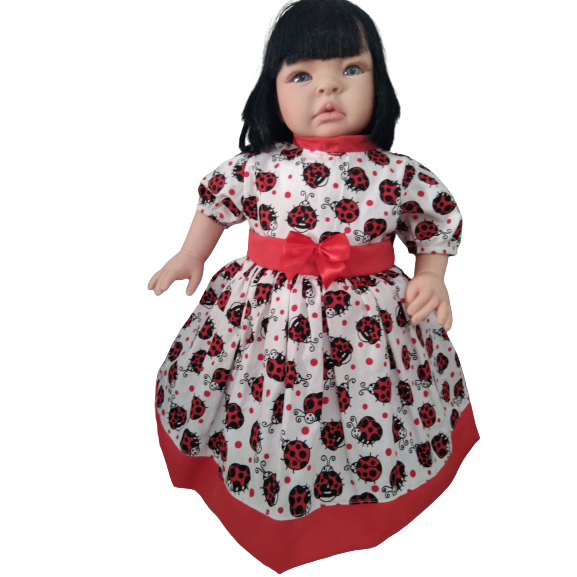 Boneca Bebê Reborn Abigail Sorrindo 48cm Corpo de silicone no Shoptime