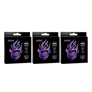 Kit 3 Encordoamnros Para Guitarra Solez Slg11 011 Cordas Em Aço