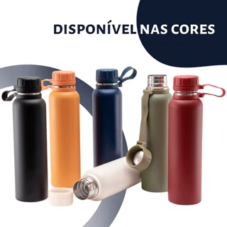 Garrafa Térmica De 1 Litro/750ML/550ML Inox para café/ água manter quente Academia Água Bebida Gelada Vácuo Esportes Ao Ar Livre Montanhismo Aptidão Cor Preto Colorido