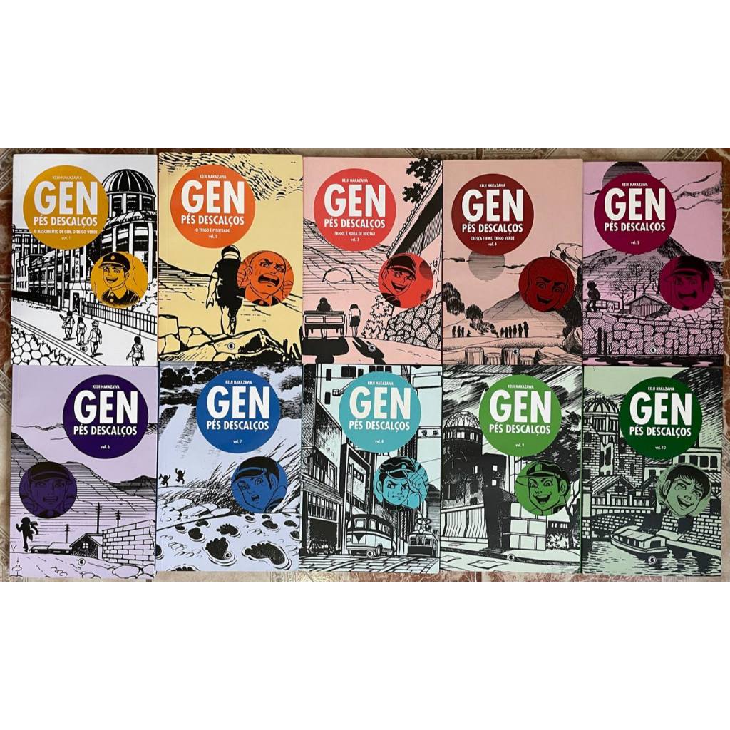 Gen Pés Descalços Coleção Completa (10 volumes)