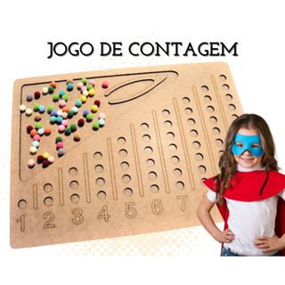 Jogo Aprendendo as Vogais com Imagens Brinquedo Educativo e Pedagógico em  Madeira MDF Vogal Alfabetização Infantil Bri