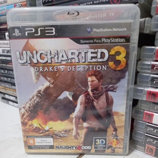 Jogo Uncharted 3 Drake's Deception Favoritos PS3 Mídia Física