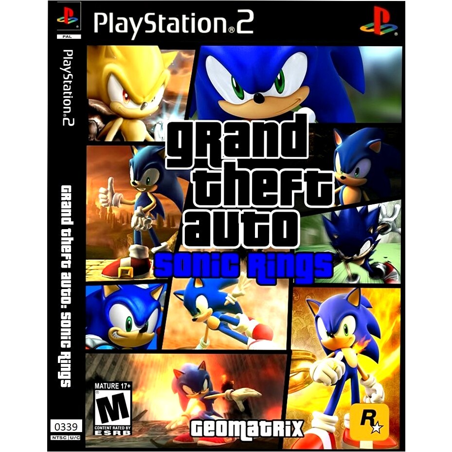 GTA Sonic Rings - Ps2 Jogo PlayStation 2 Game – (patch) - A096