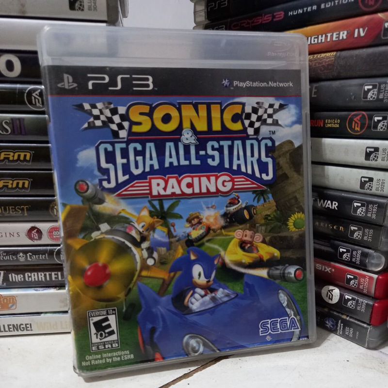 Sonic Sega AllStars Racing PS3 mídia física Shopee Brasil