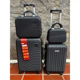 Kit 2 Malas de Viagem com Frasqueira BORDO + DESPACHO Abs Giro 360° Com Cadeado Promoção Modelos 2023