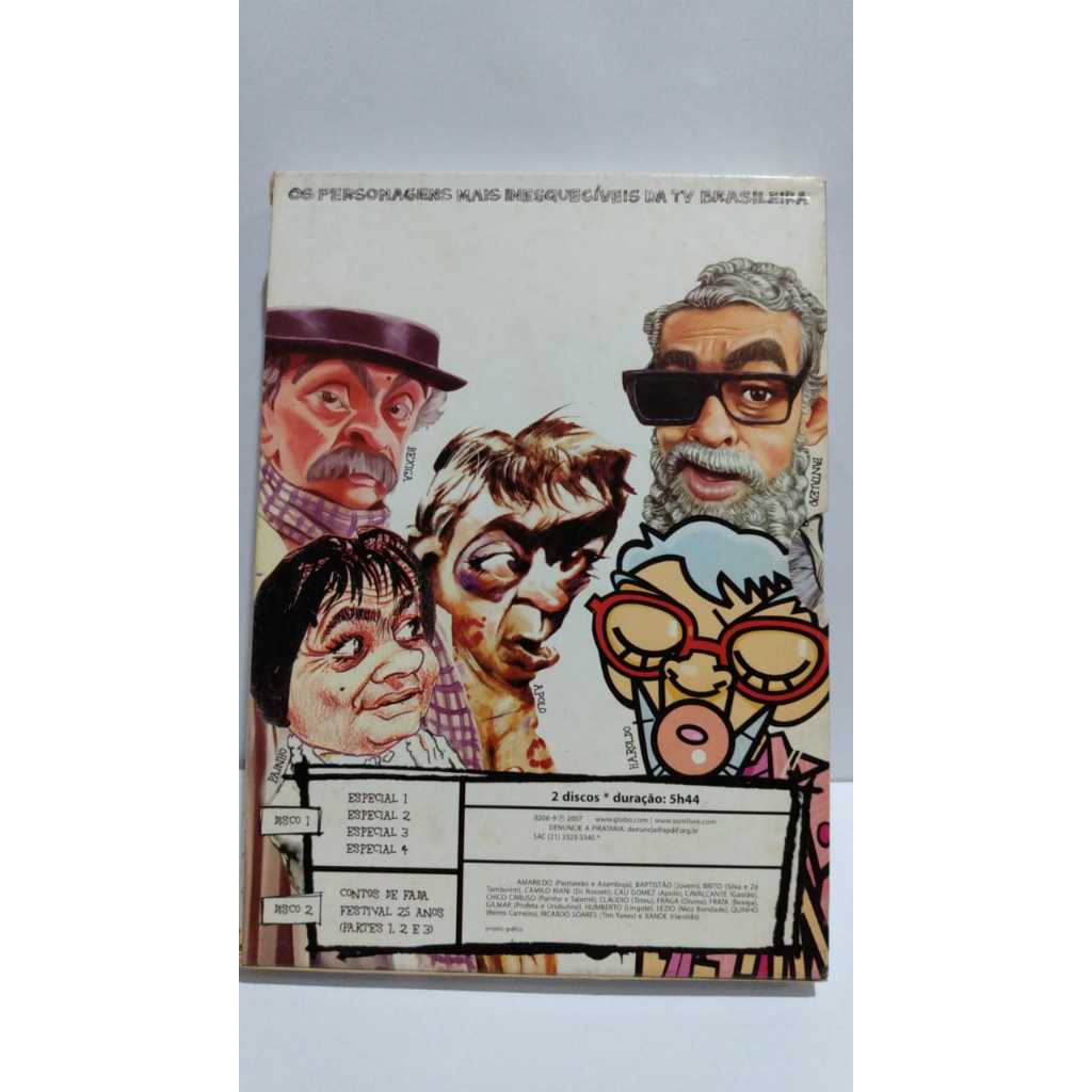 DVD Box Chico especial rede tv Globo Chico Anysio programa