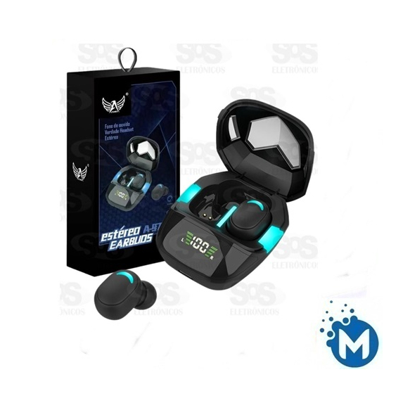 Fone Ouvido Sem fio Bluetooth 5.0 Gamer com Microfone Compativel com Android