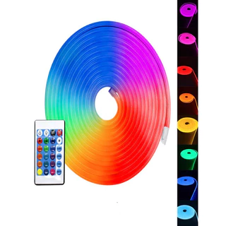 Fita Led Neon Iluminação Decoração Cores Variadas+ Fonte