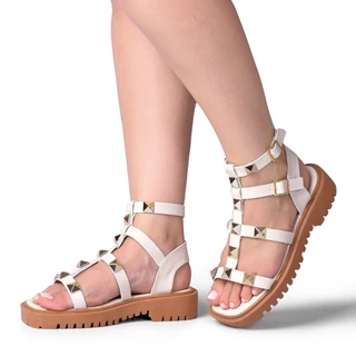 Sandália Plataforma Feminina flat Papete Leve Com Ajuste duplo