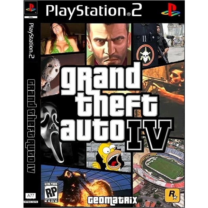 GTA IV Ps2 Jogo PlayStation 2 Game patch A077 Faz a Boa