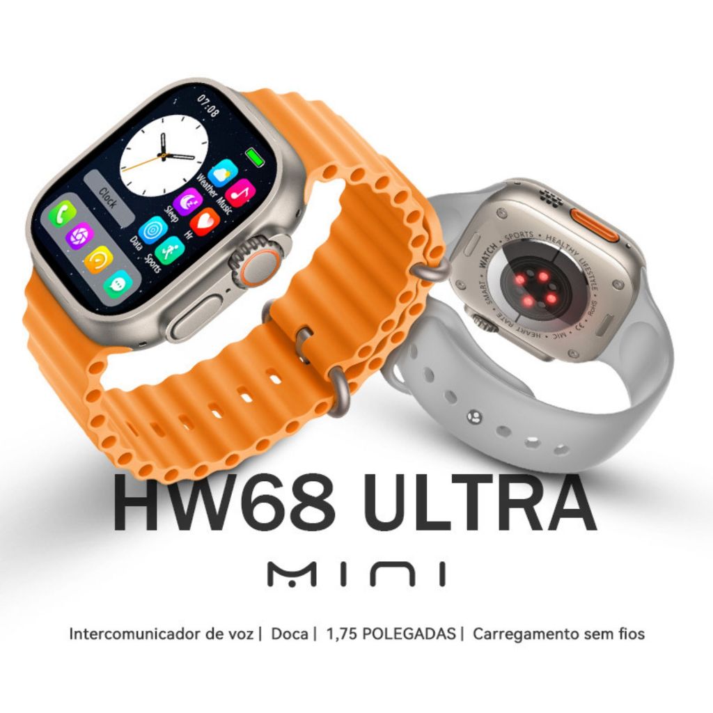 HW68 ULTRA 49mm 2.1 polegada tela hd nfc smartwatch 