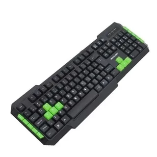 Teclado Gamer Multimídia USB Teclas Verde Multi TC201
