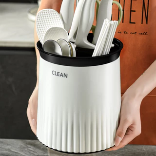 Porta Utensílios De Cozinha 360 Graus Giratório Organizador de Talheres Facas Garfos Colheres OGC-02