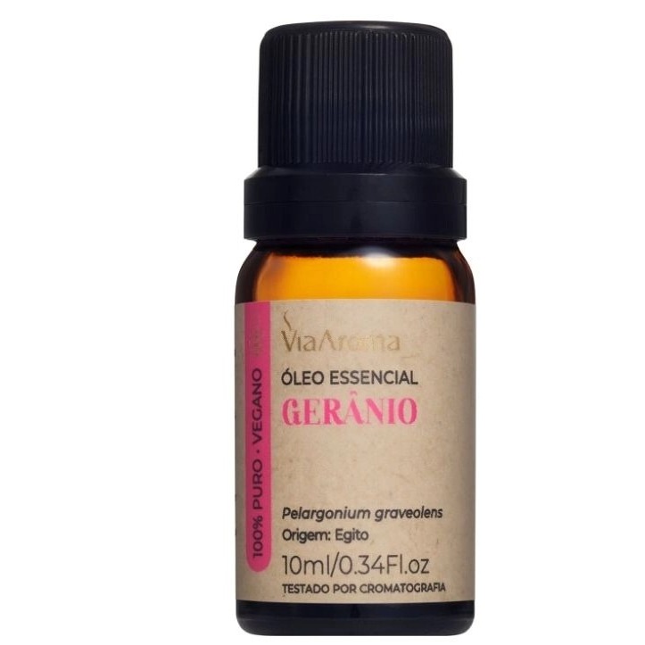 Óleo Essencial Gerânio Via Aroma - 10ml