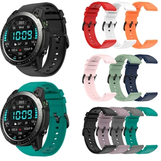 Pulseira De 22mm Compativel Com Zeblaze Ares 3 Pro De Silicone ajustavel