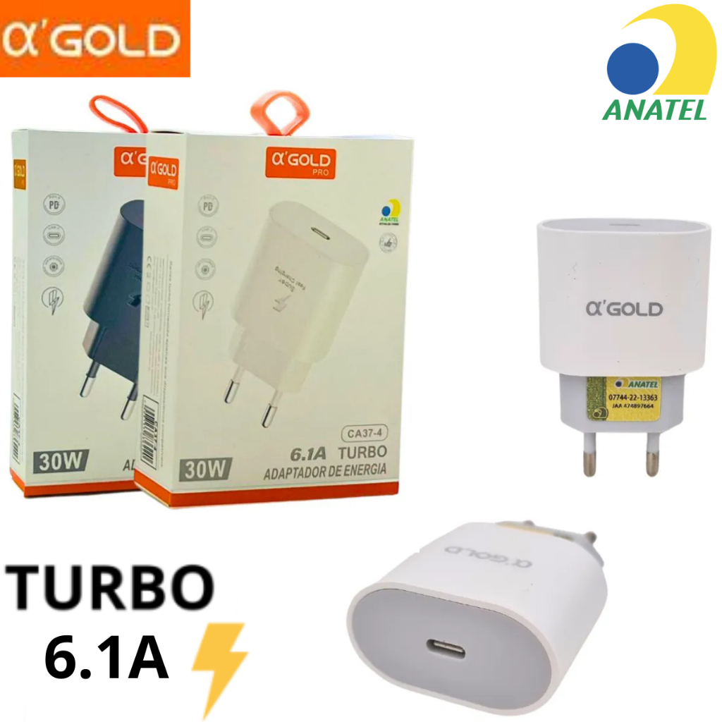 Fonte Tipo C Turbo Original Carregador 30W A30s A31 S20 FE S21 S22 S23 A50 A51 A53 A54 A70 A71 A73 M52 Fonte Carregador Tipo C