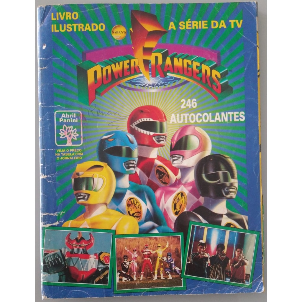 Album De Figurinhas Power Rangers - Ano 1996 - Editora Abril | Shopee ...