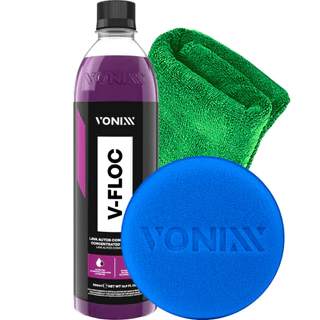 V-Floc 500ml Shampoo pH Neutro Concentrado Lavagem + Pano + Aplicador