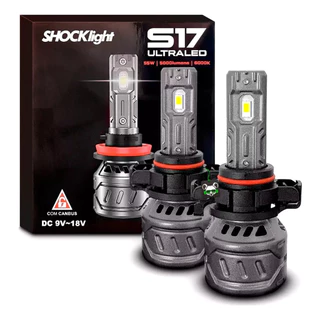 Lâmpada Farol Shocklight Ultra Led S17 Nano H16 5000 Lumens 6000k 55w 12V