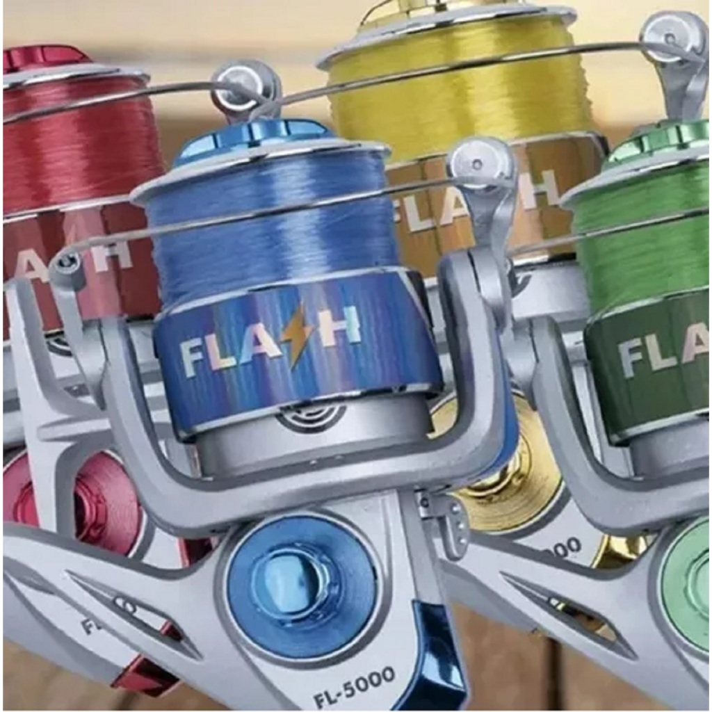 Molinete Plusfish Flash 5000 Pesca Esportiva Rio E Mar | Shopee Brasil