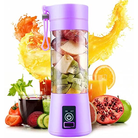 Mini liquidificador portátil 6 lâminas + cabo USB espremedor multifuncional elétrico para casa estudante dormitório fabricante de suco de feijão e frutas
