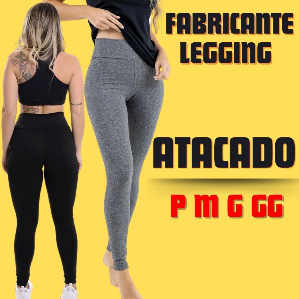 Calça Legging Leg Fitness Moda Academia Suplex Ginástica Fearless Barata  Cores - Cinza
