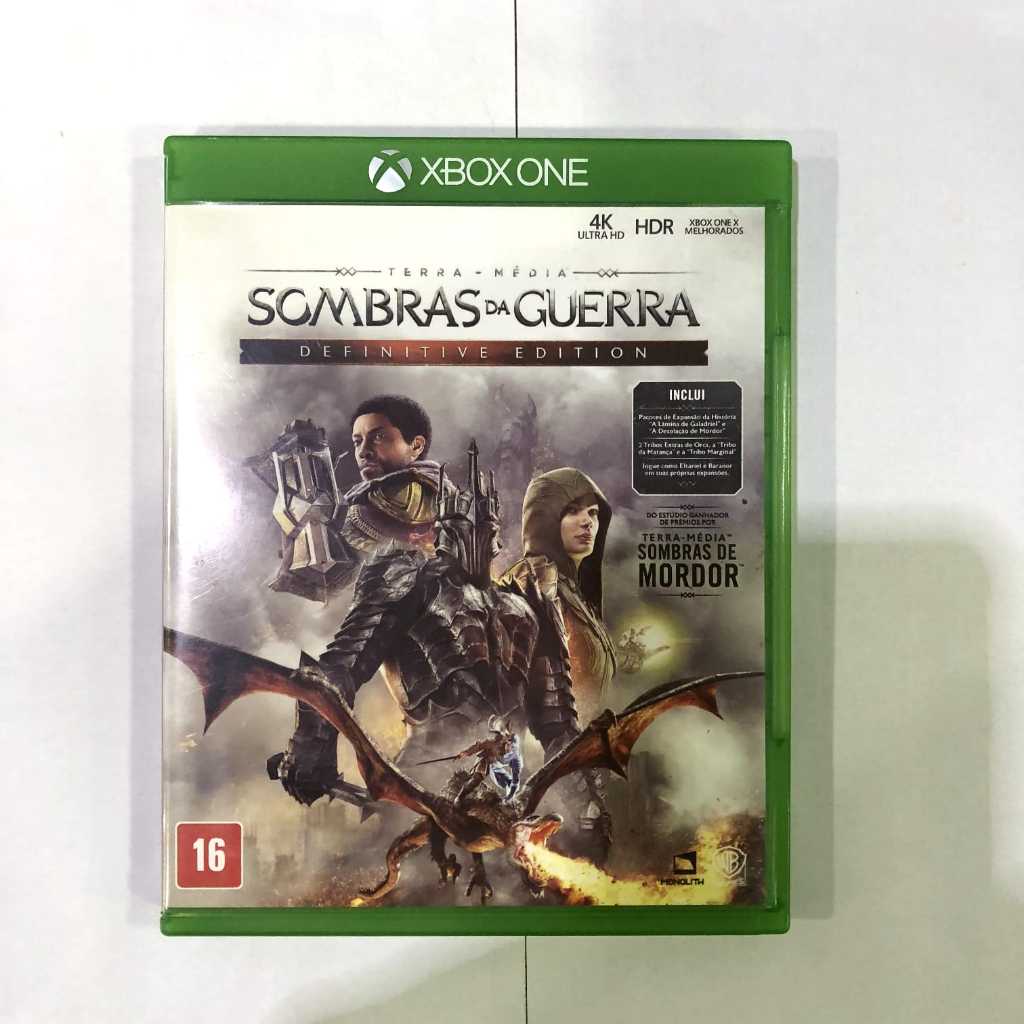 Sombras de Guerra com Todas Dlcs Xbox One Midia Fisica, Jogo de Videogame  Xbox Nunca Usado 90644436