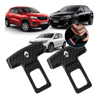 Par Trava Fivela Cinto Anti Som Sandero Logan Kwid Stepway Captur Megane Duster Master Clio Oroch Fluence