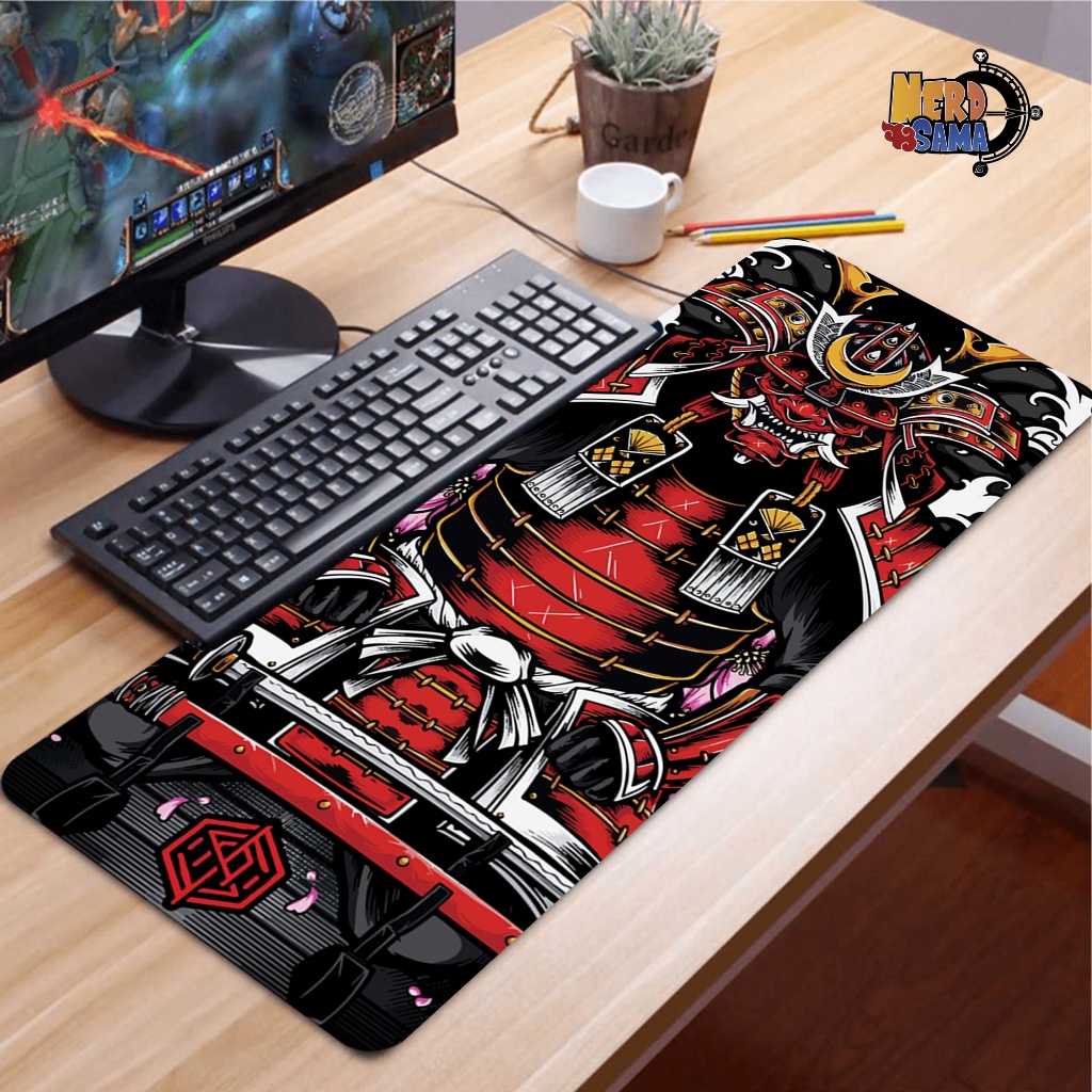 Mouse pad Gamer Samurai - 90x40cm Antiderrapante 35 Modelos | Shopee Brasil