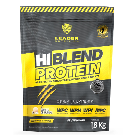 Promoção Whey protein Hi Blend 1,8kg Leader Nutrition