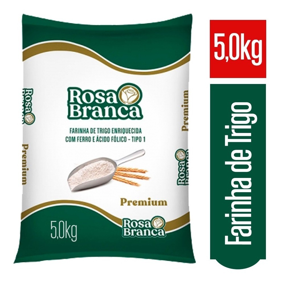 Farinha De Trigo Especial Rosa Branca Premium 5kg Shopee Brasil