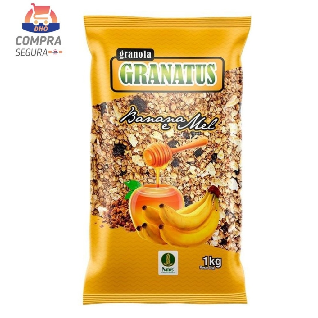 Granola Granatus Banana E Mel 1 Kg | Shopee Brasil