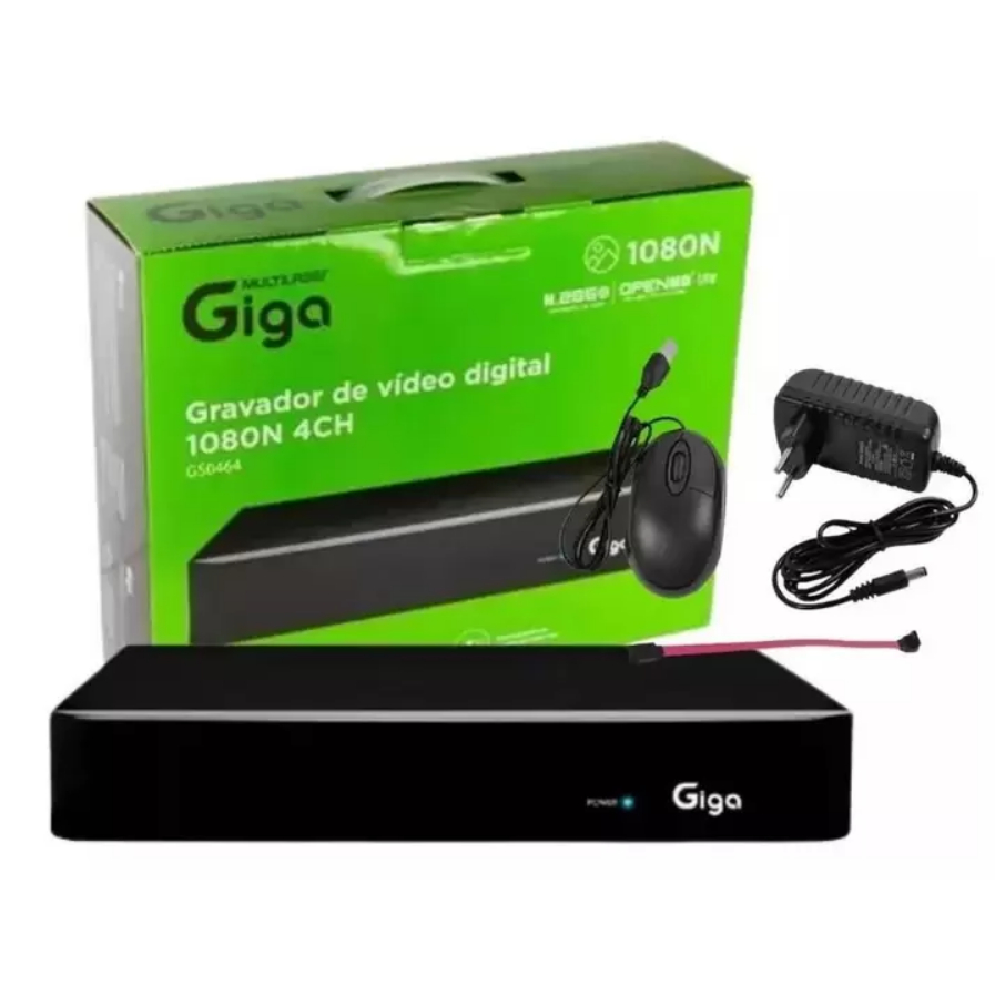 Dvr Open Hd Lite 1080n Com 4 Entradas Bnc Para Cameras - Giga Security