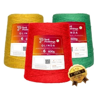 Barbante Olinda Textil Piratininga 600g nº6 - Cores - Trico / Croche