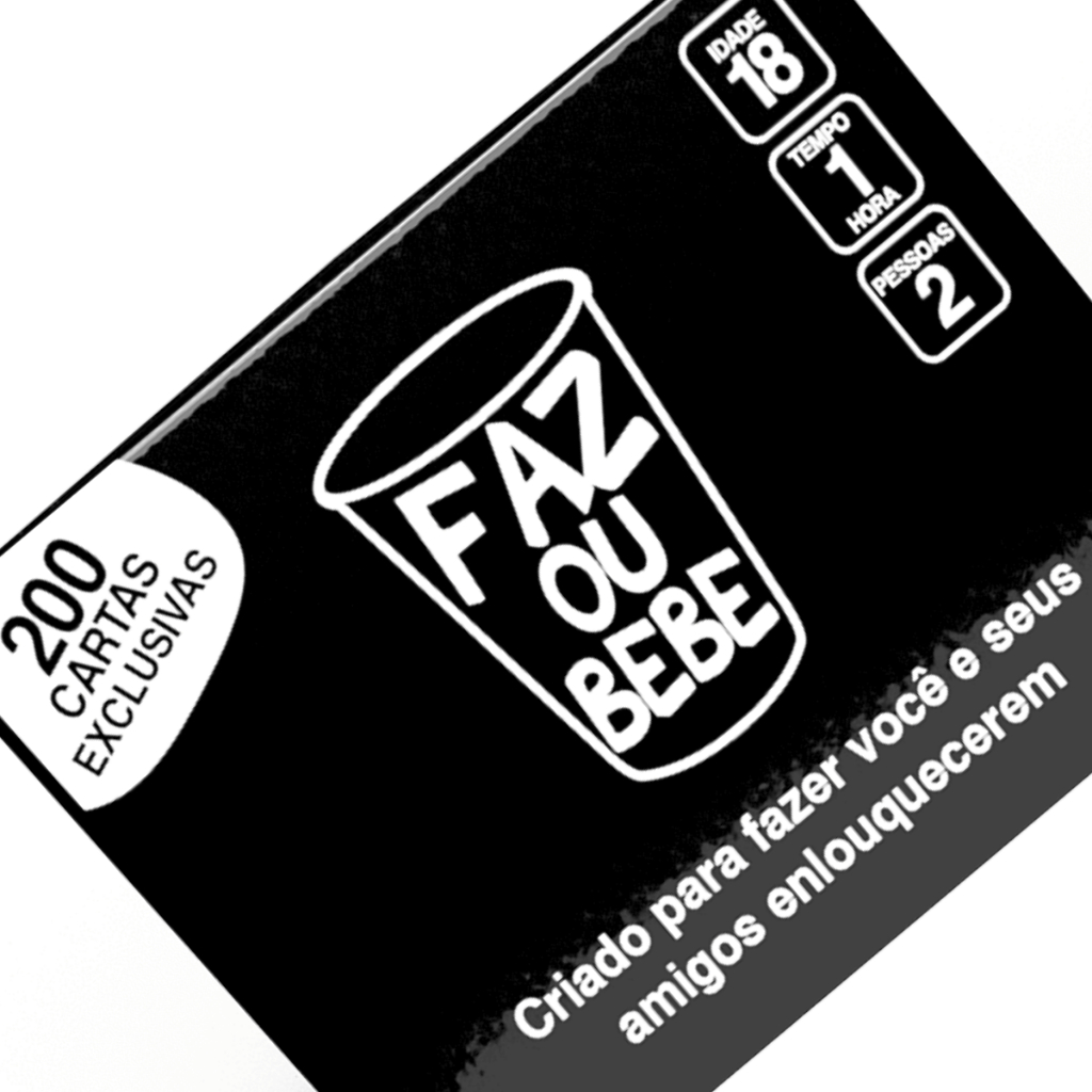 Jogo Faz ou Bebe Original Lacrado Esquenta Rolê Jogo de Bebida Drinking ...